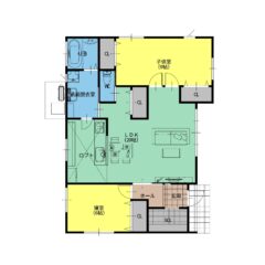 コンパクトでも使い勝手のよい間取り